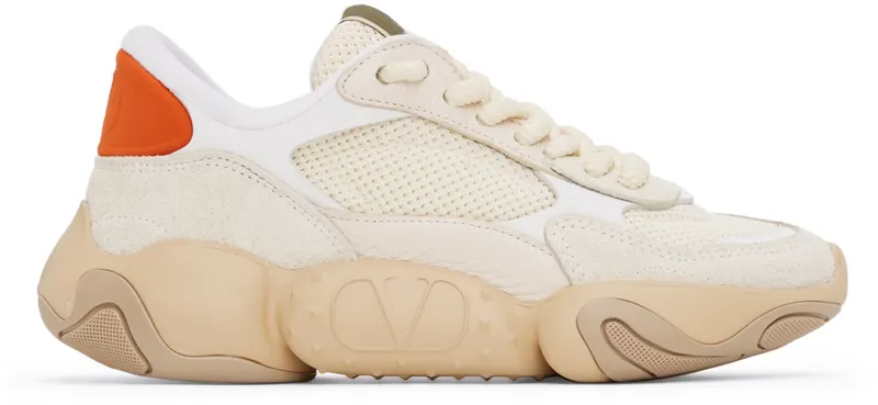 Valentino Garavani Beige Bubbleback Sneakers (XW2S0DY8KNZ)