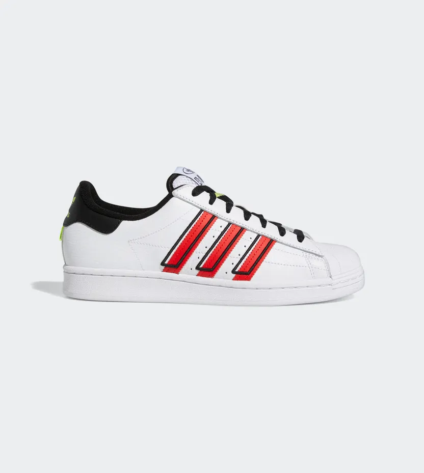 adidas Superstar Cloud White / Vivid Red / Solar Yellow (GX6026)