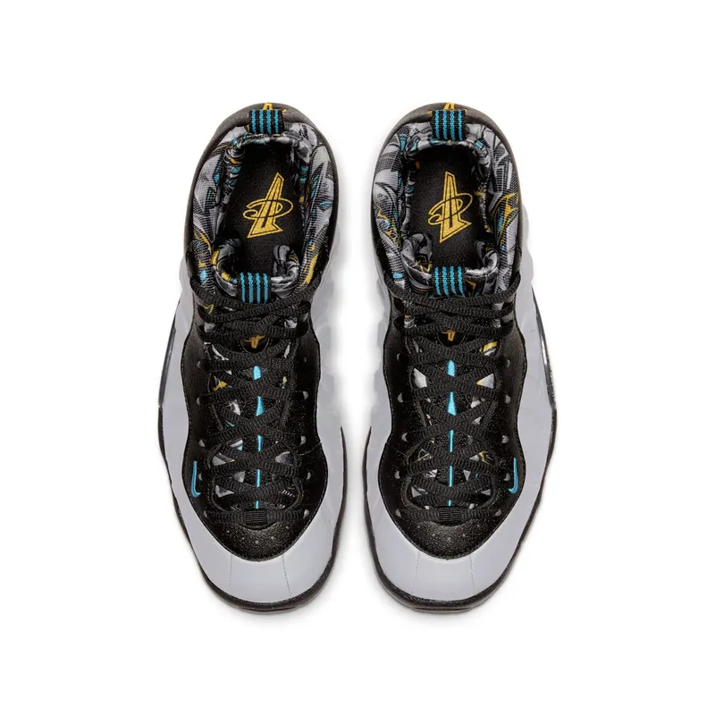 Nike Air Foamposite One Graffiti (GS) Muslin/Lavender Mist-Hyper Crimson-Volt (644791-009)