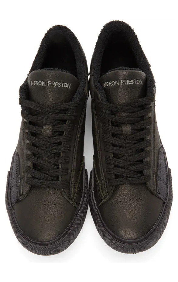 Heron Preston Black Vulcanized Low Sneakers (HMIA017R21LEA0011001) (5)