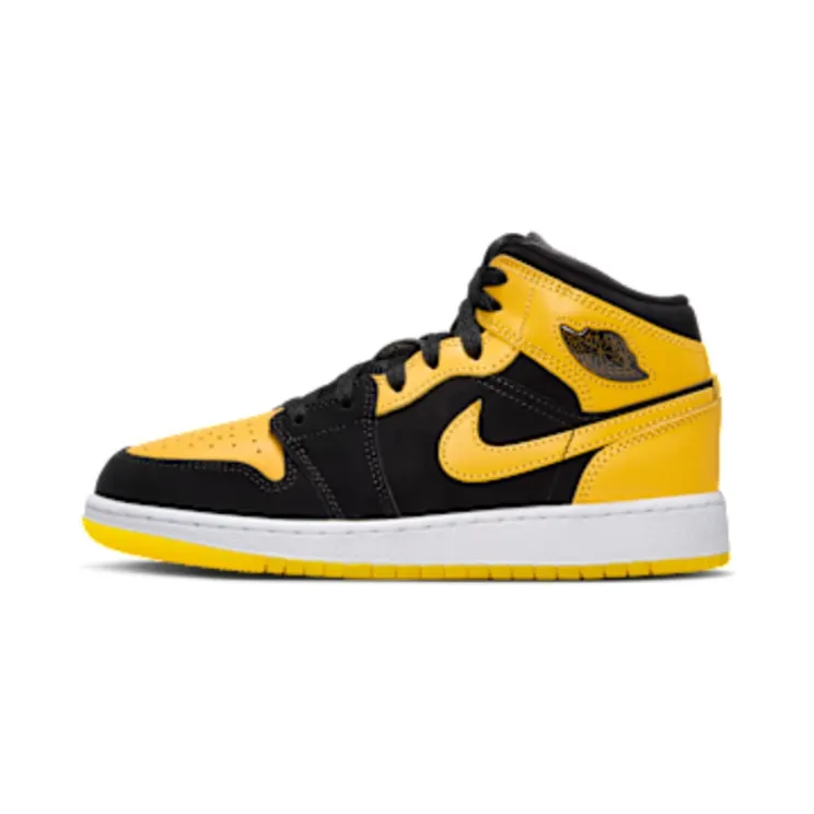 Air Jordan 1 Mid SE GS New Love 2025 “Black / White / Varsity Maize” (HJ5940-071)