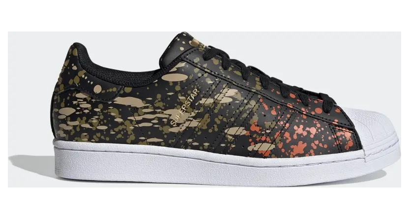 adidas Superstar Core Black / Core Black / Fox Orange (FX5538)