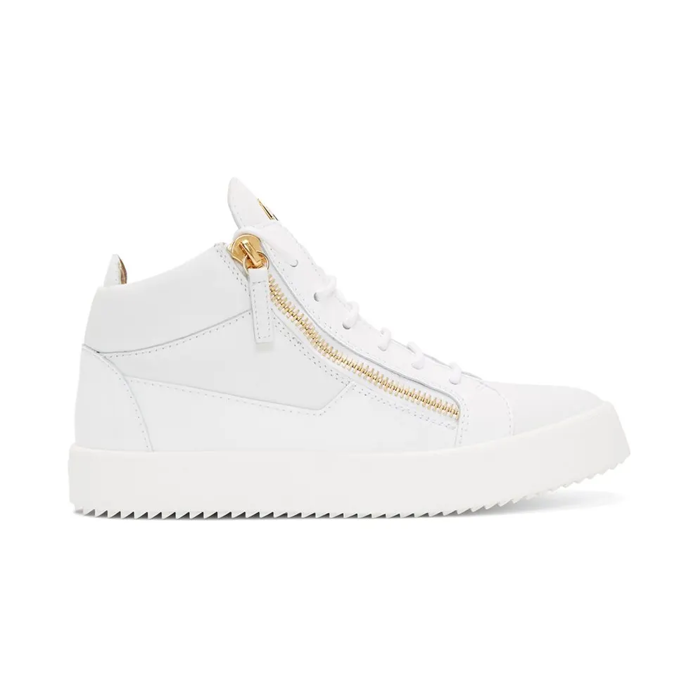 Giuseppe Zanotti White Kriss High-Top Sneakers (RU70009 72686)