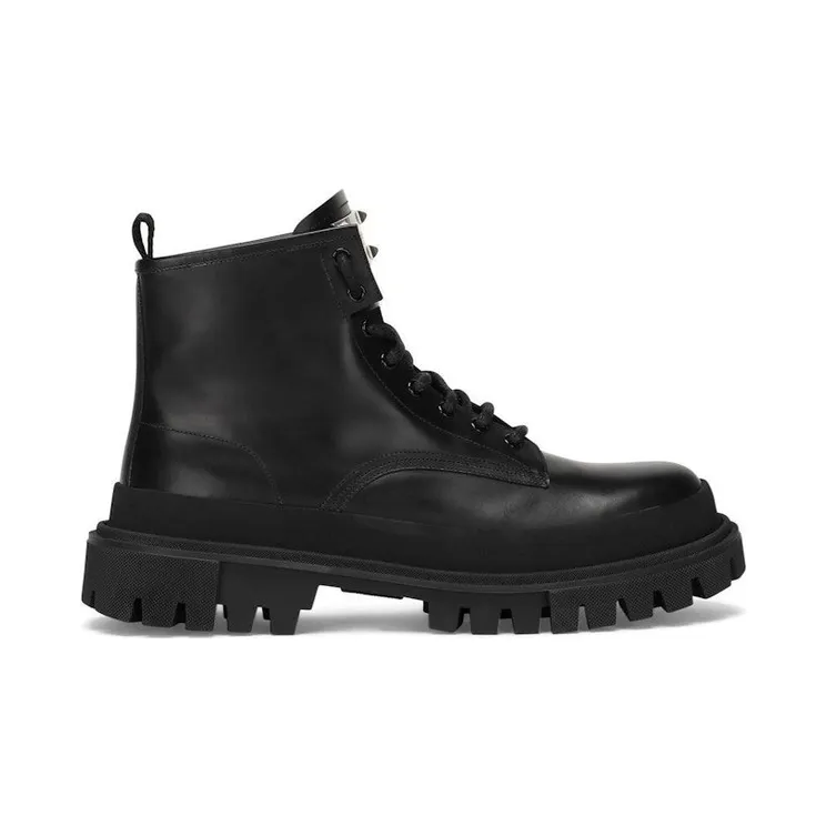 Dolce & Gabbana Lace Up Ankle Boots Black (CS2052AD410)