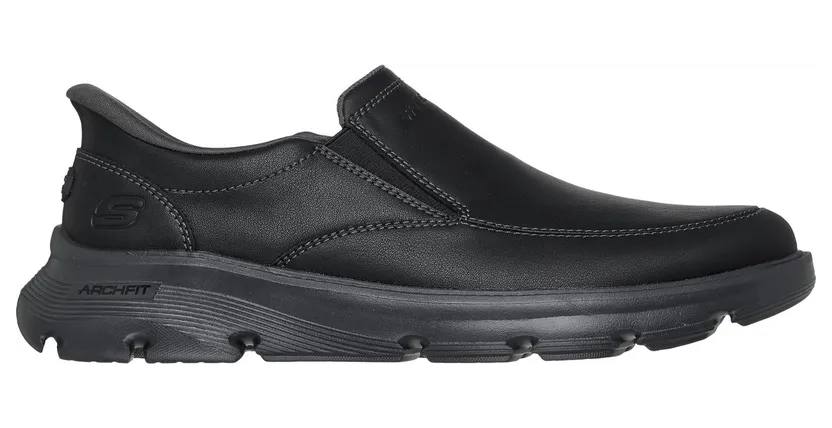 Skechers Relaxed Fit Arch Fit Garza – Umar “Black” (205518BLK)