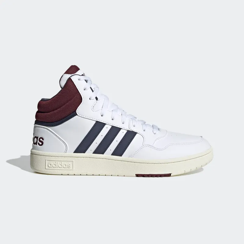 adidas Hoops 3.0 Mid Lifestyle Basketball Classic Vintage Cloud White / Shadow Navy / Shadow Red (HP7895)