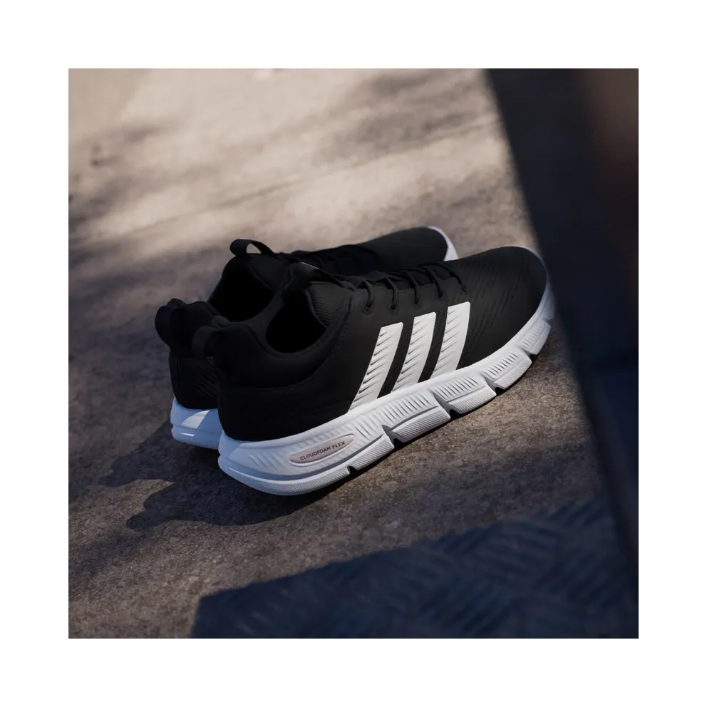 Adidas Cloudfoam Flex Elastic Laces Core Black / Zero Metalic / Almost Pink (HQ4929)