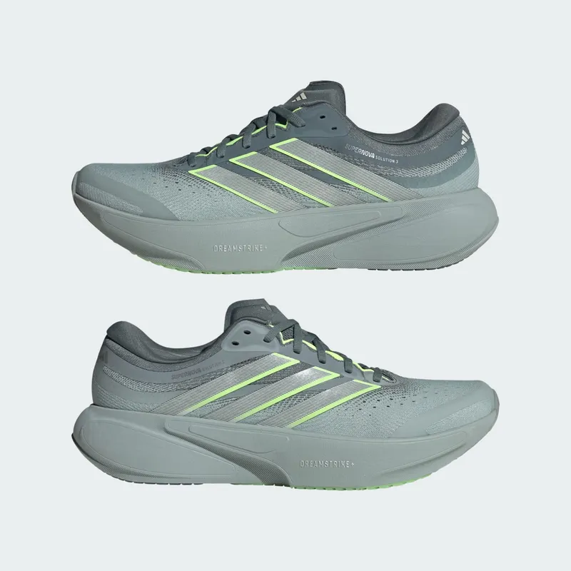 Adidas SUPERNOVA SOLUTION 3 Running Shoes Blue Oxide / Linen Green / Wonder Sage (KI3175)