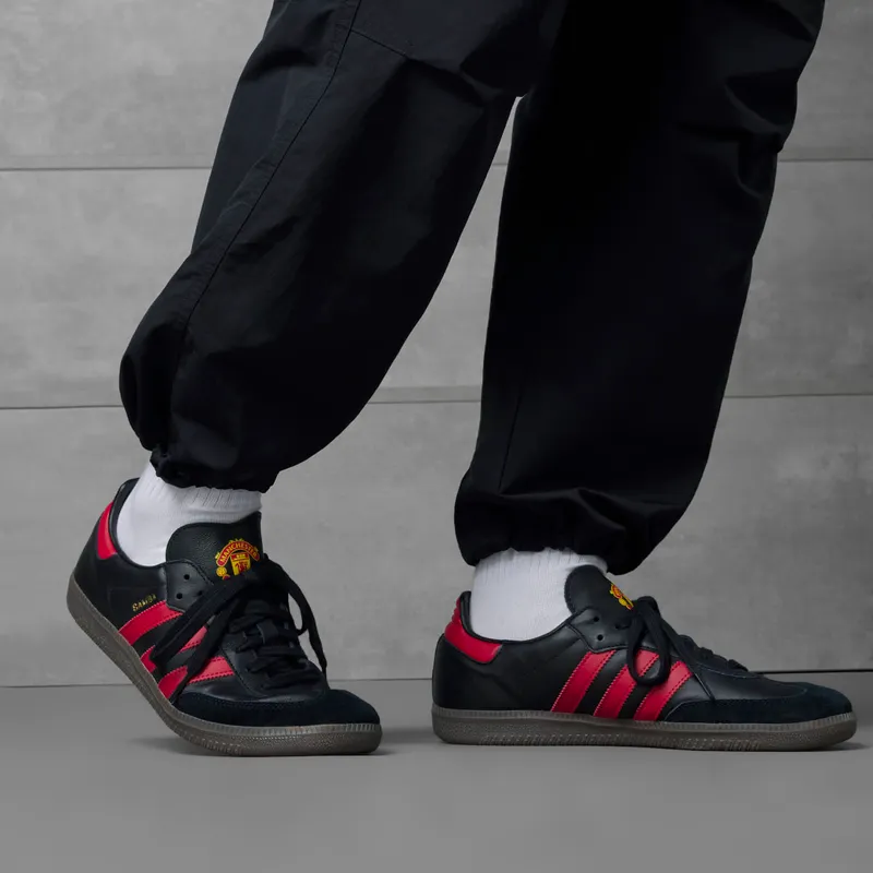 Adidas Samba Team Core Black / Real Red / Gum (HQ7030)
