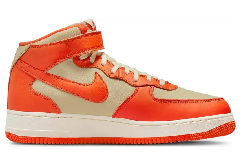 Nike Air Force 1 Mid Team Gold/Coconut Milk/Safety Orange sneakers – Oranje (FB2036)