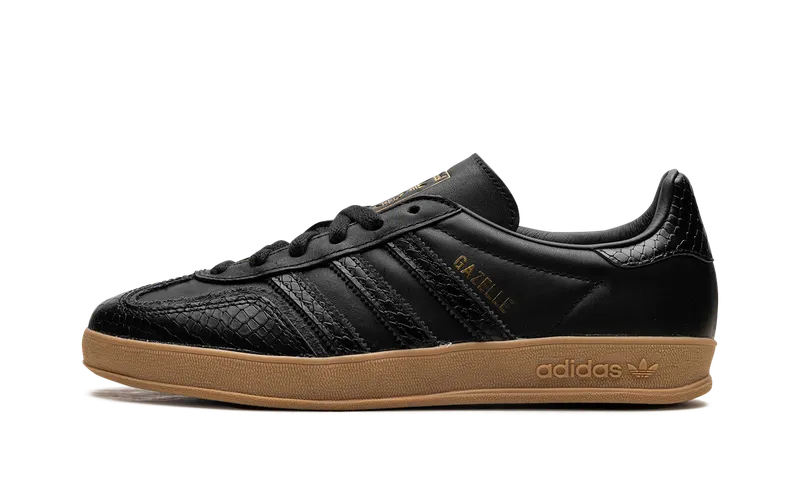Adidas Gazelle Indoor “Core Black Snakeskin” (IF1978)