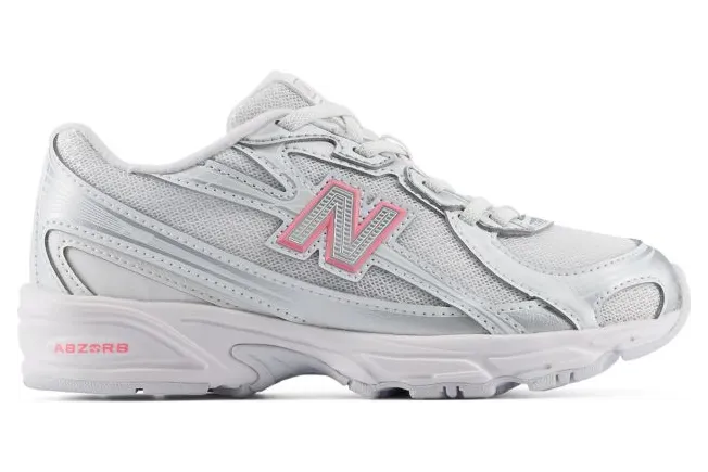 New Balance 740 Bungee Lace PS “Silver Metallic Signal Pink” (P7403DB)