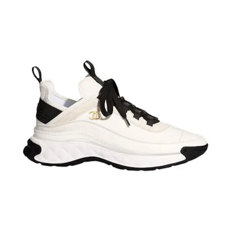 Chanel Low Top Trainer Velvet Ivory (G35617 Y53646 10800)