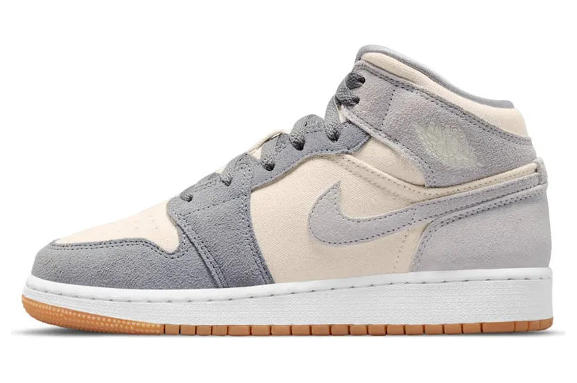 Jordan 1 Mid SE Coconut Milk Particle Grey (GS) (DN4346-100)
