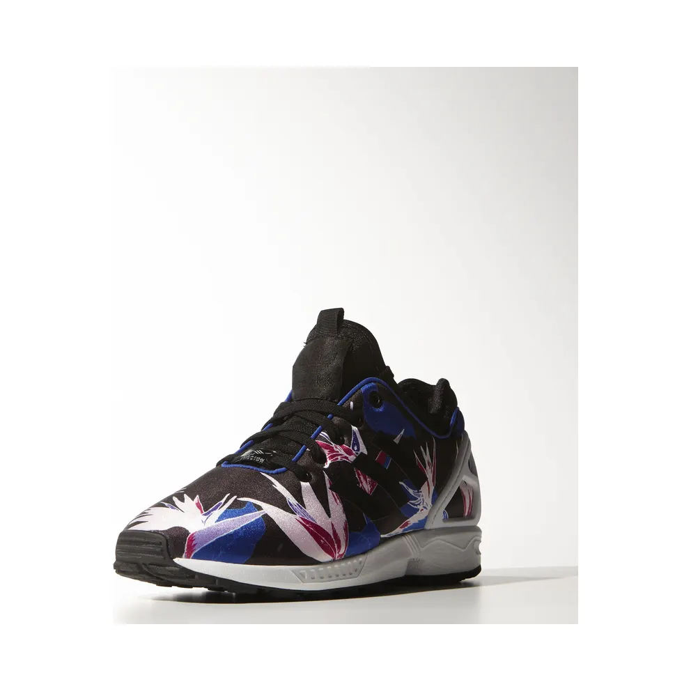 adidas ZX Flux Floral Blue Blue Core Black/Bold Blue/Yellow (B34467)