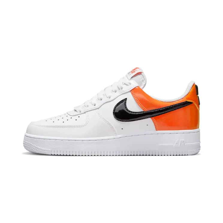 Nike Air Force 1 Low ’07 Essential “White / Brilliant Orange / Black” (DJ9942-103)