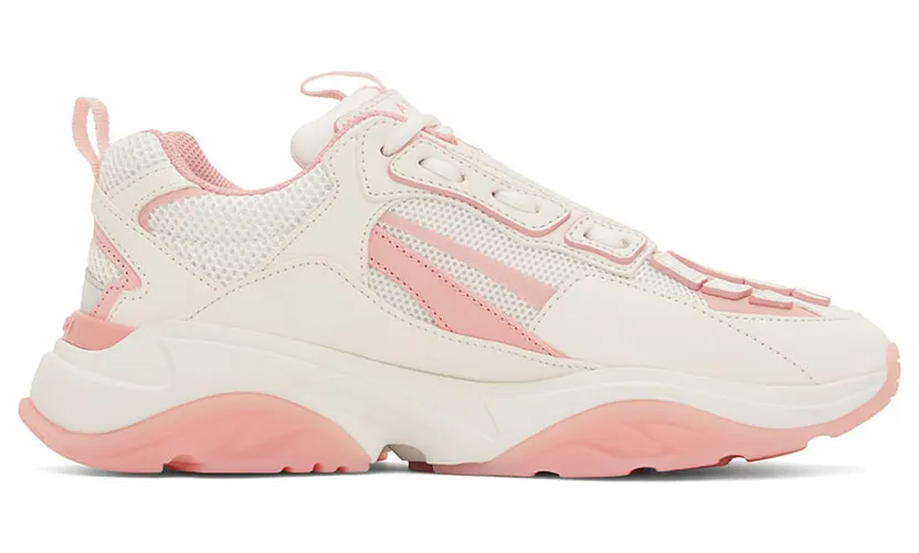 AMIRI White & Pink Bone Runner Low-Top Sneakers (PF22WFS001-109)