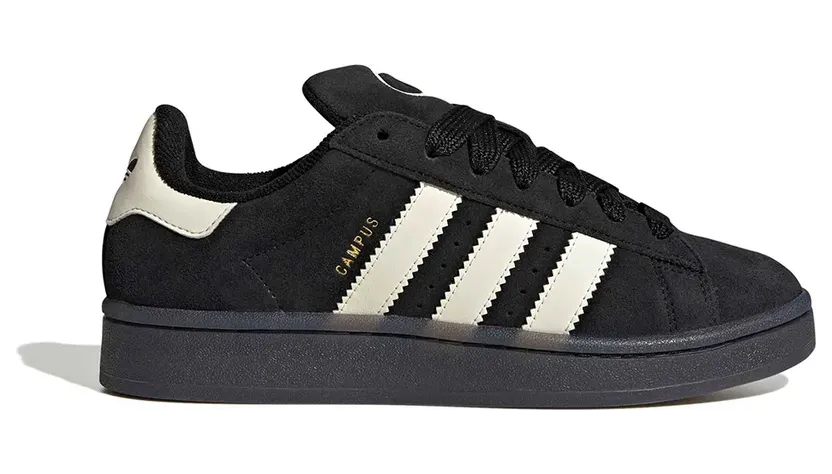 adidas Originals adidas Campus Core Black / Cream White / Gold Metallic (KK3558)