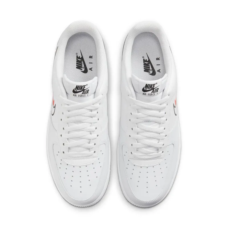 Nike Air Force 1 Low Multi Swoosh White Team Orange (2021) (DM9096-100)