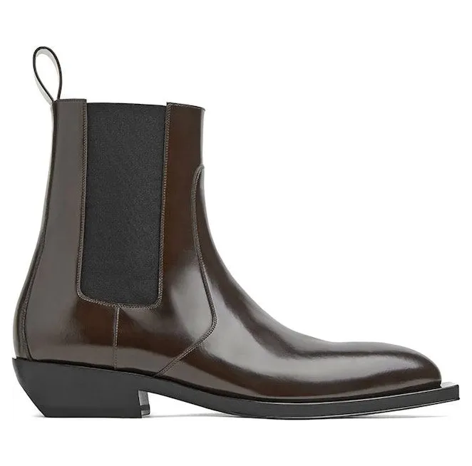 Bottega Veneta Pointed Toe Chelsea Boot Brown (667085V10T02113)