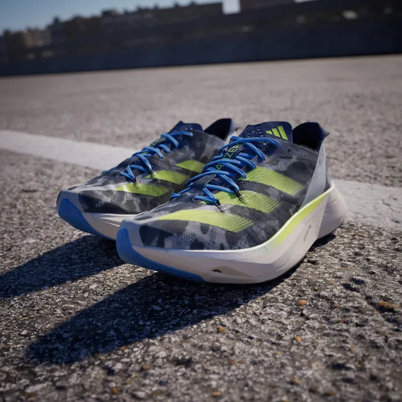 adidas Adizero Adios Pro 3 Crystal White Lucid Lemon Blue Burst (IG6441)