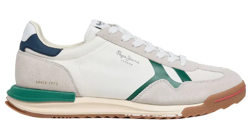 Pepe Jeans PèPè sneaker Navy / Lichtgrijs / Smaragd / Offwhite (PMS600025-803)