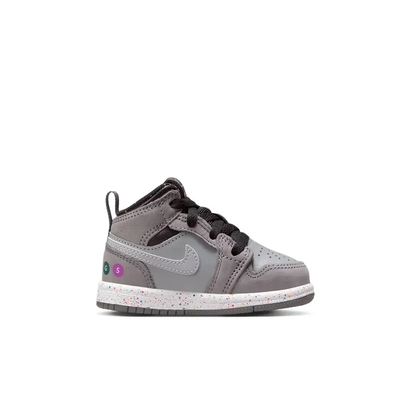 Air Jordan One Mid Gunsmoke / Matte Silver / Black (FZ1208-001)
