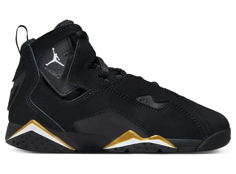 Jordan True Flight Black Metallic Gold White (343796-017)