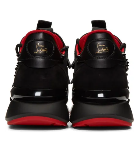 Christian Louboutin Black Red-Runner Flat Sneakers (1190541) (3)
