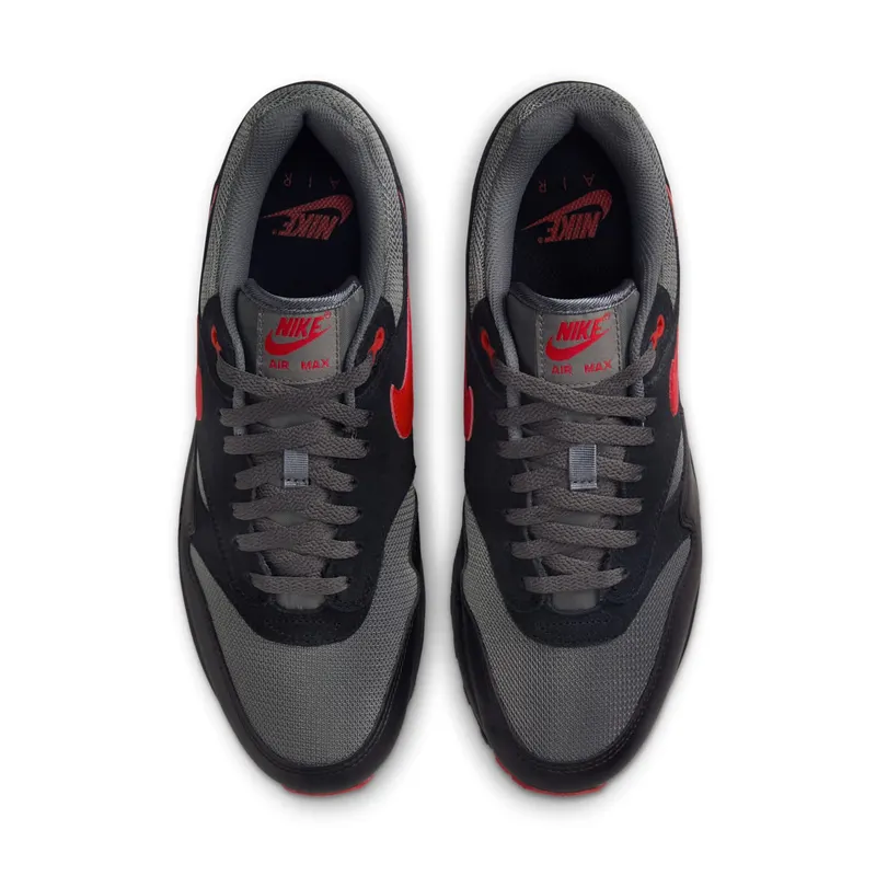 Nike Air Max 1 Essential (black / university red / iron grey) – FZ5808-008