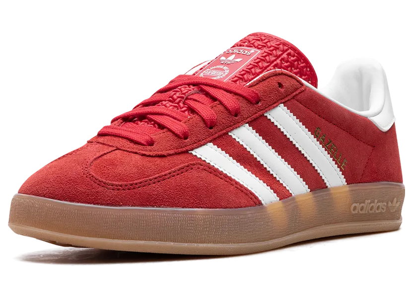 adidas Gazelle Indoor “Better Scarlet”: rood dat je look draagt (3)