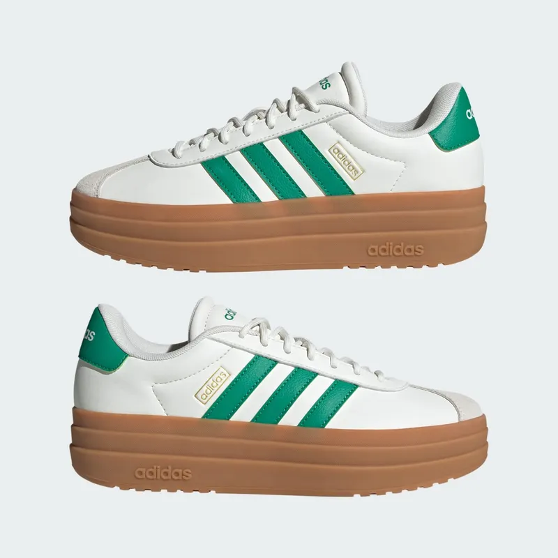 Adidas VL Court Bold Core White / Court Green / Gold Metallic (JQ7832)