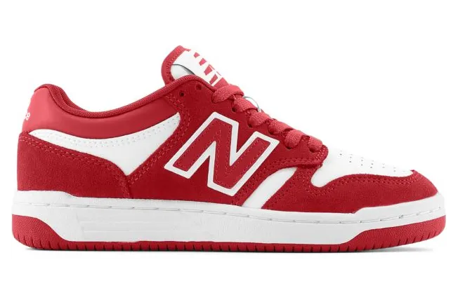 New Balance 480 White Red (GSB480WR)