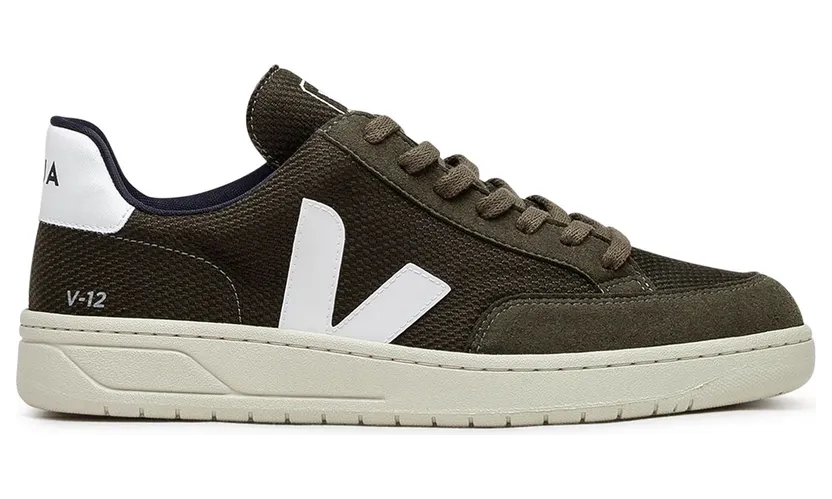 Veja V-12 Olive White (XD0102820B)