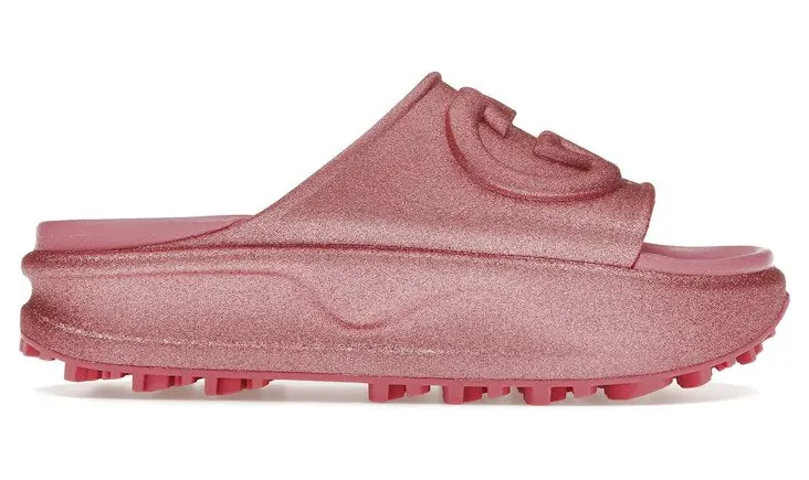 Gucci Interlocking G Slide Metalic Rose (725541 JAAC8 5914)