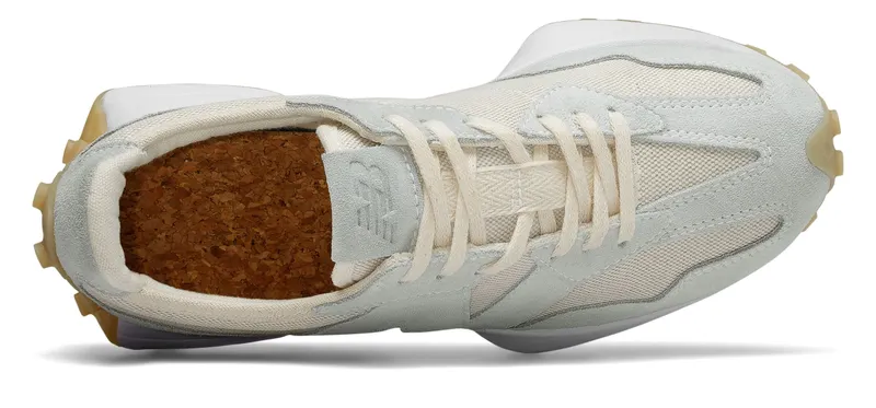 New Balance 327 Light Beige (W) White/Pale Blue (WS327UND)