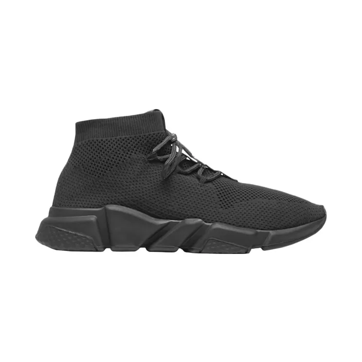 Balenciaga Speed Trainer Lace Up Black/Black (530356 W07U0 1000)