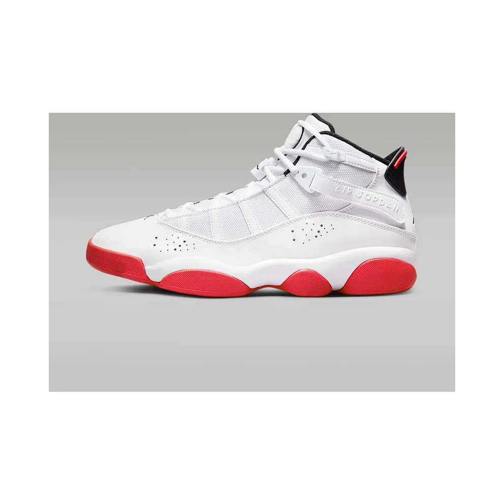 Jordan 6 Rings “White / University Red” (322992-160)