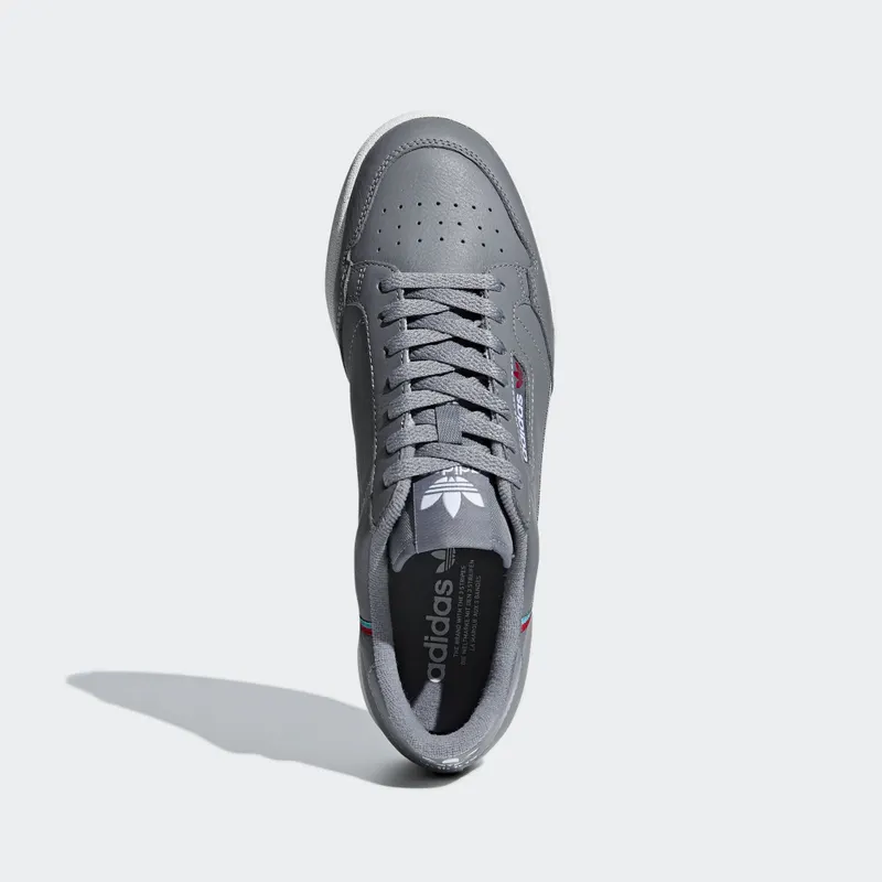 adidas Continental 80 Grey Grey/Hi-Res Aqua/Scarlet (B41671)
