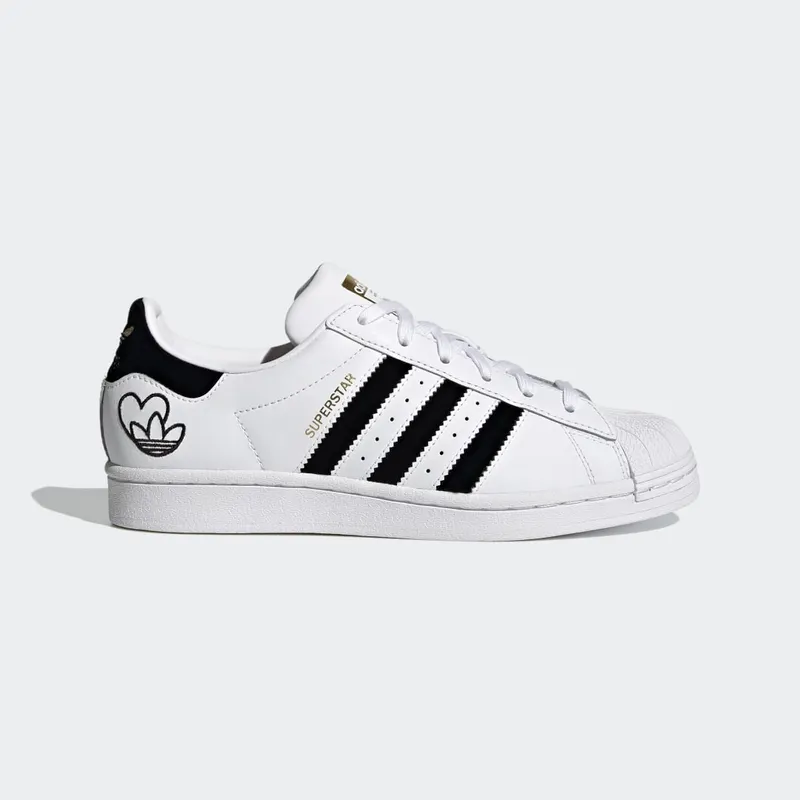 Adidas Superstar ‘Heart Logo – White’ Cloud White/Core Black/Gold Metallic (FY4755)