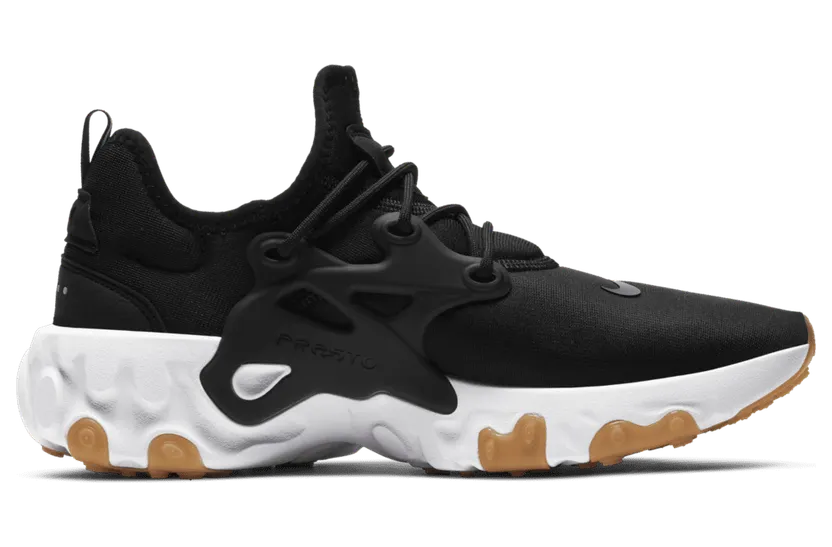 Nike React Presto ‘Black Gum’ Black/White/Gum Light Brown/Black (AV2605-007)