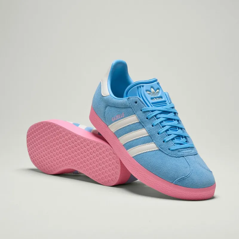Adidas Gazelle Inter Miami CF Semi Blue Burst / White Tint / Bliss Pink (JR4178)