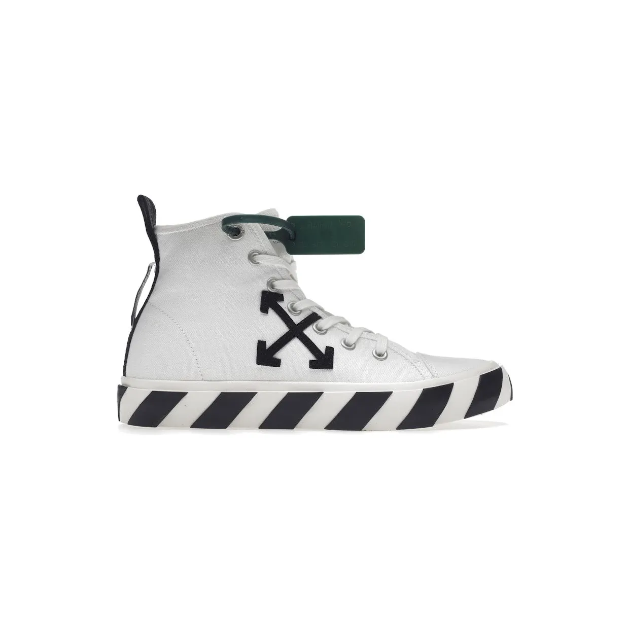 OFF-WHITE Vulc Mid Canvas White Black (OMIA119C99FAB0010110) (2)