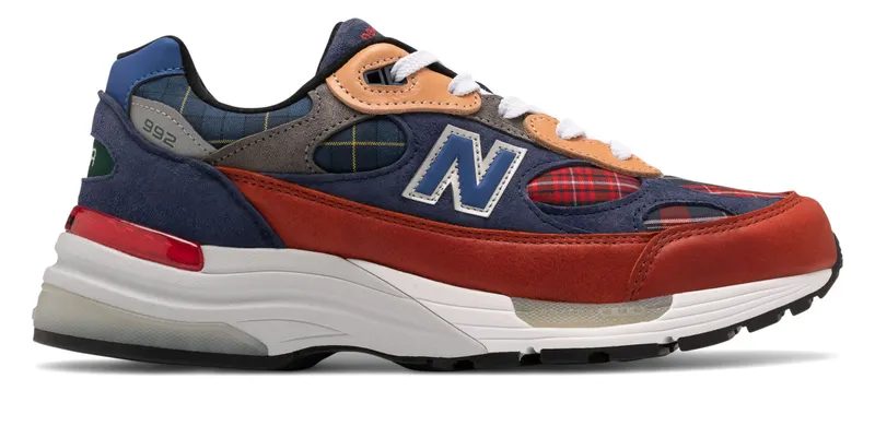 New Balance 992 Concepts Plaid Red/Blue (M992AD)