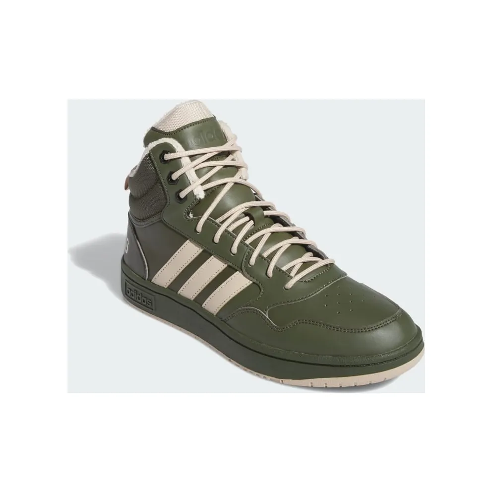 Adidas Hoops 3.0 Mid Lifestyle Basketball Classic Winter Shoes Night Cargo / Clay Brown / Core Black (IH0163)