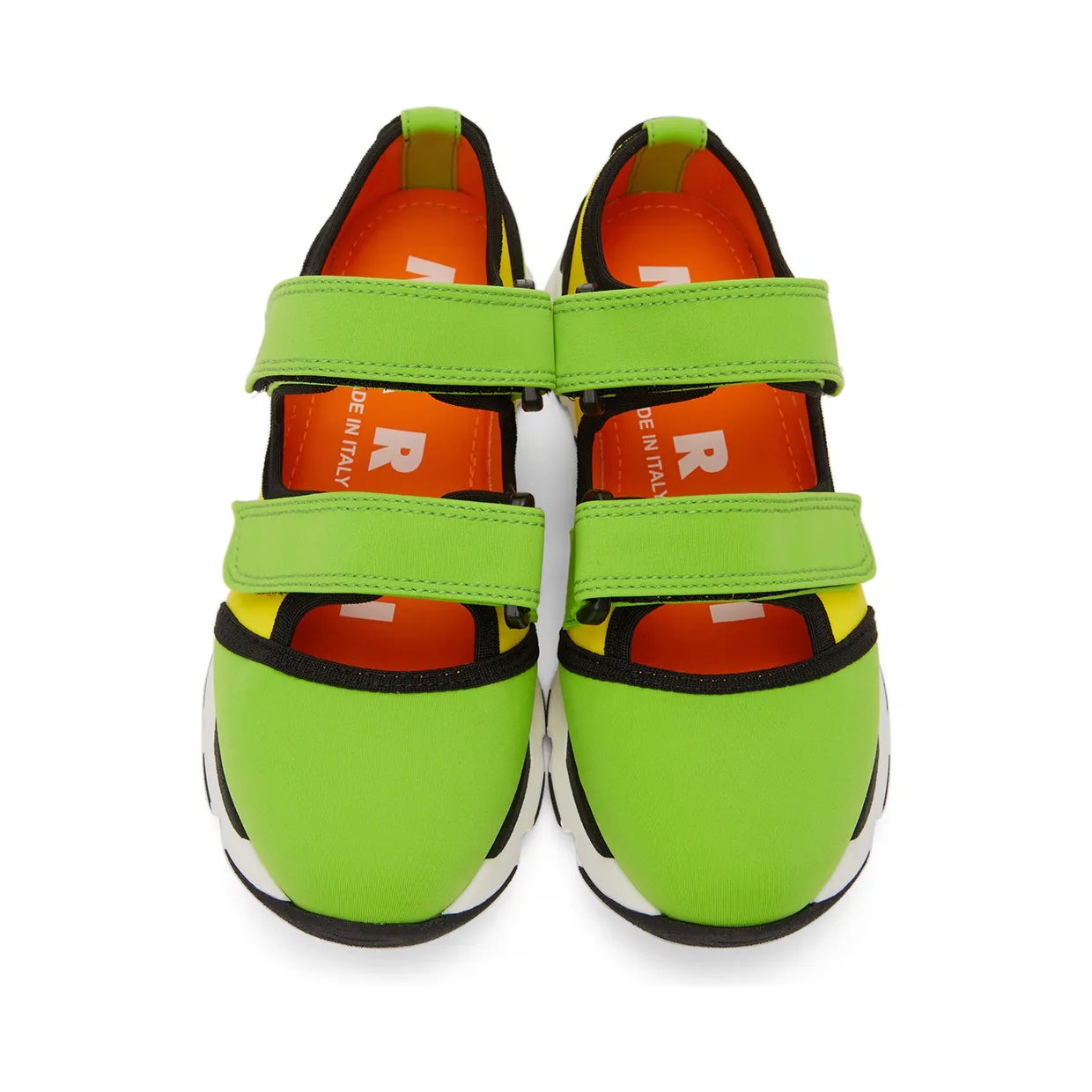 Marni Black & White Scuba Sneakers (SNZWS01G02 TCR86) (5)