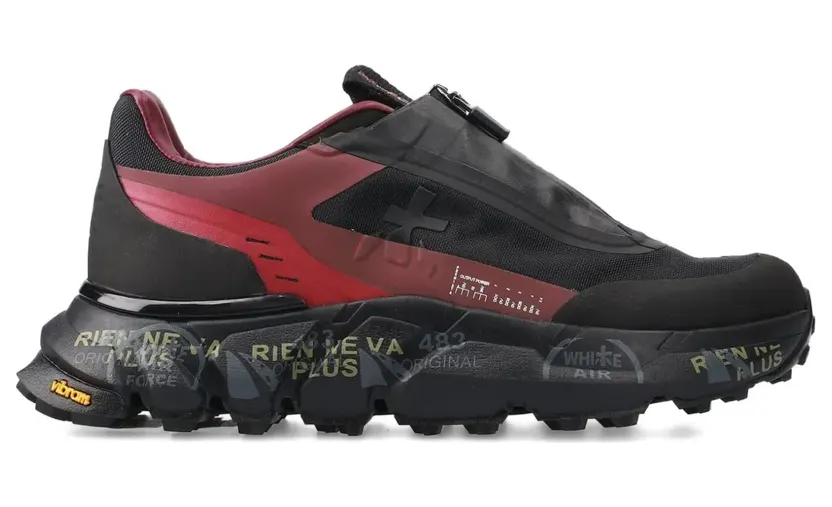 Premiata Sciliard Sneakers mit Reißverschluss – Schwarz (SCILIARD437)