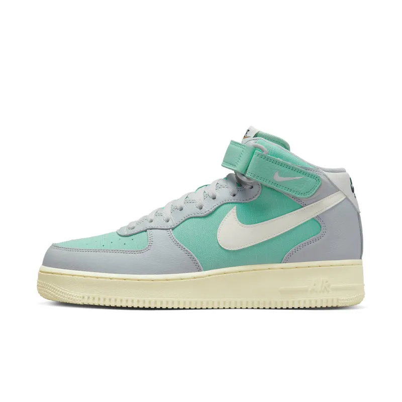 Nike Air Force 1 Mid ’07 LX “Grey Fog Enamel Green” (DQ8766-002)