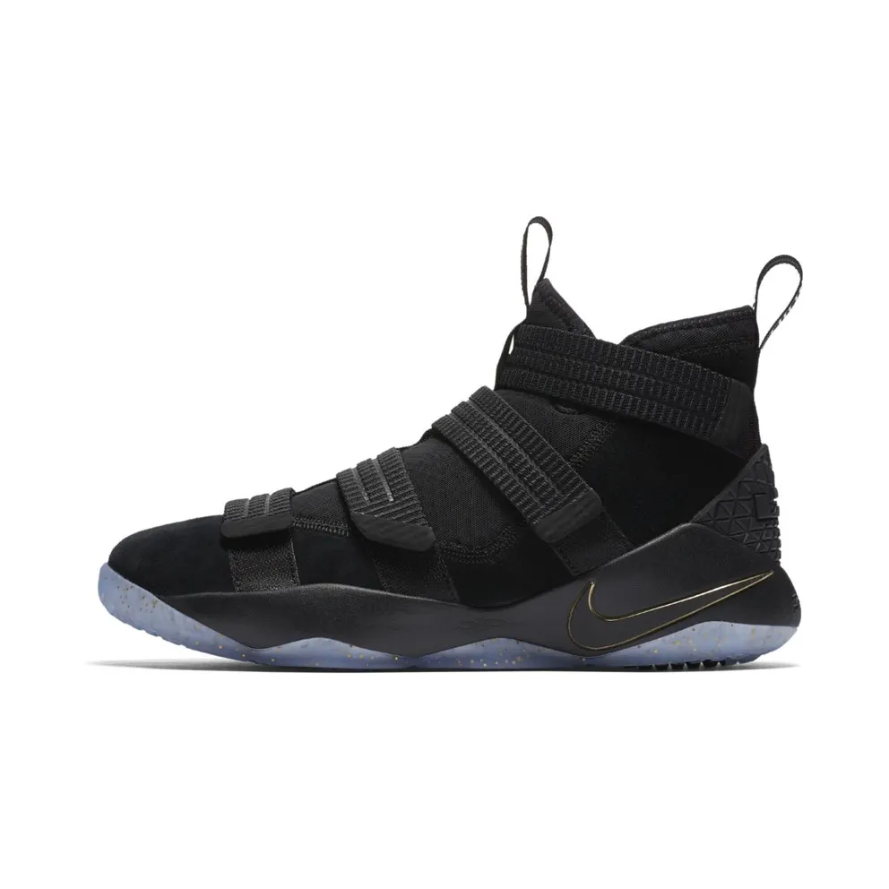 Nike LeBron Zoom Soldier 11 Black Gold Black/Metallic Gold-White (897646-002)