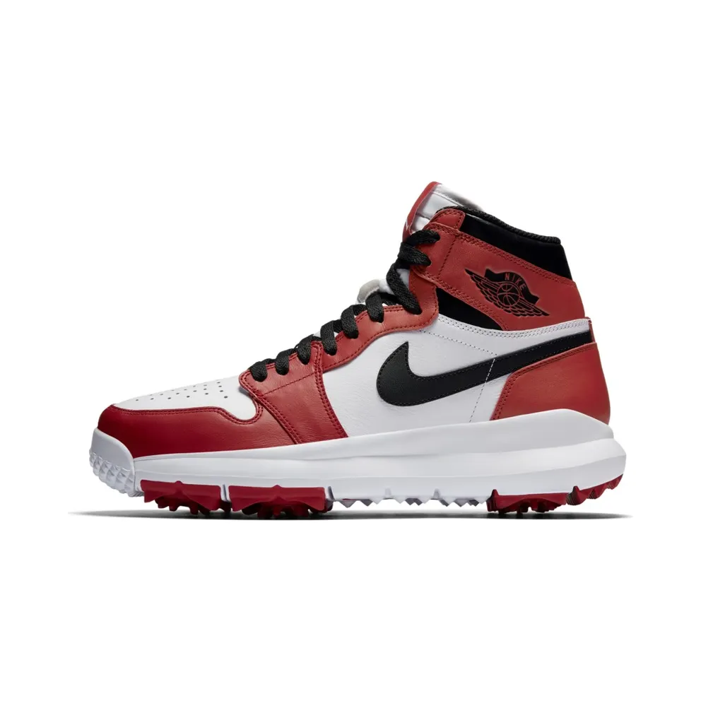 Jordan 1 Retro Golf Cleat Chicago White/Black-Varsity Red (917717-100)